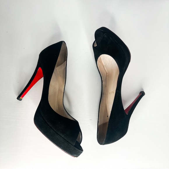 Christian Louboutin Black suede heels - Picture 6 of 9